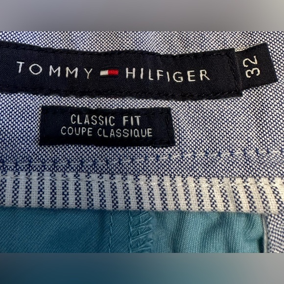 Tommy Hilfiger. Sage green shorts. Worn once. - Picture 2 of 3